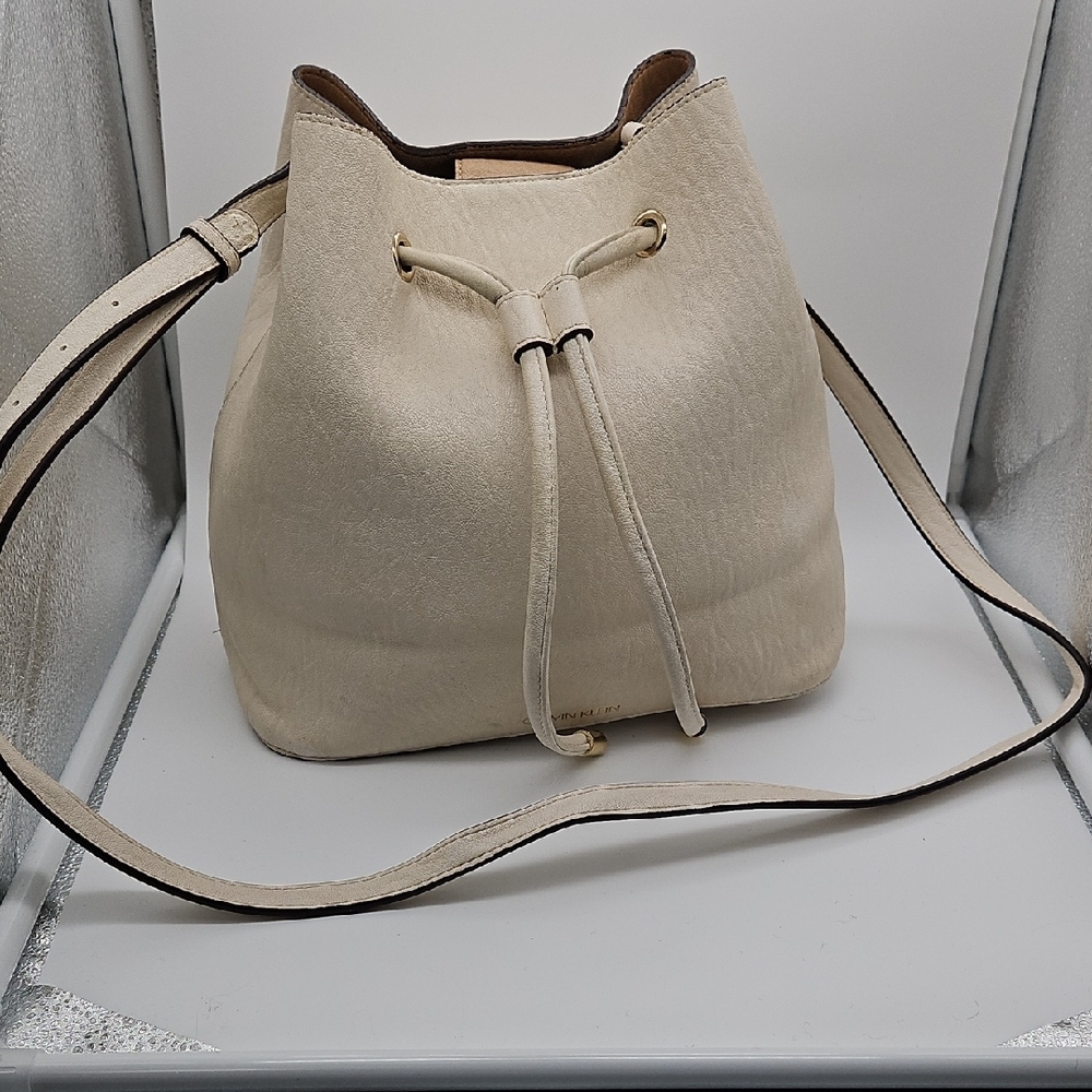 Calvin Klein Collection Cream Shoulder Bag